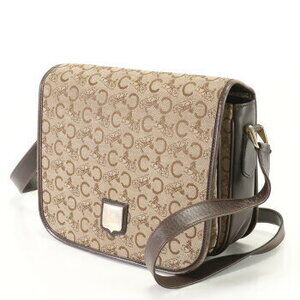 Celine Crossbody Tote Sulky Shoulder Leather Bag Brown